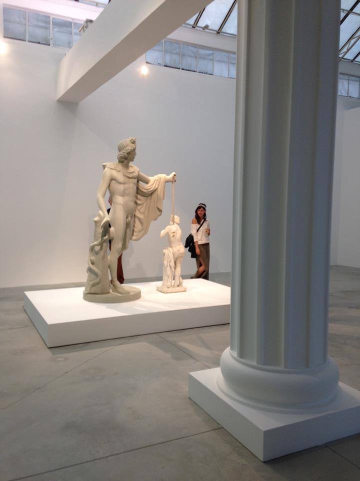 scultura-e-colonna-per-galleria-franco-noero